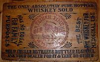 Click photo to see larger pic of Printed Wood Whiskey Advertising Lap Board