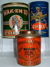 Click photo to see larger pic of Coffee Tins