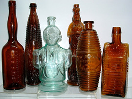 Click photo to see larger pic of Collectible Bitters Bottles