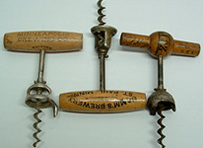 Click photo to see larger pic of Pre-Prohibition Beer Advertising Corkscrews