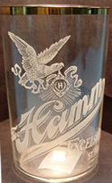 Click photo to see larger pic of Pre-Prohibition Etched Beer Glass