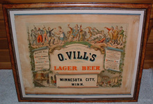 Click photo to see larger pic of Pre-Prohibition Beer Lithograph on Paper